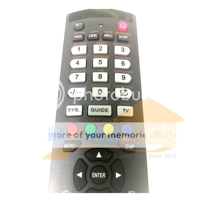 Universal LCD LED TV Remote For AKIRA AOC SUPRA HITACHI Hisense TCL